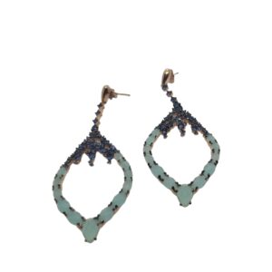 Orecchini con pietre blu